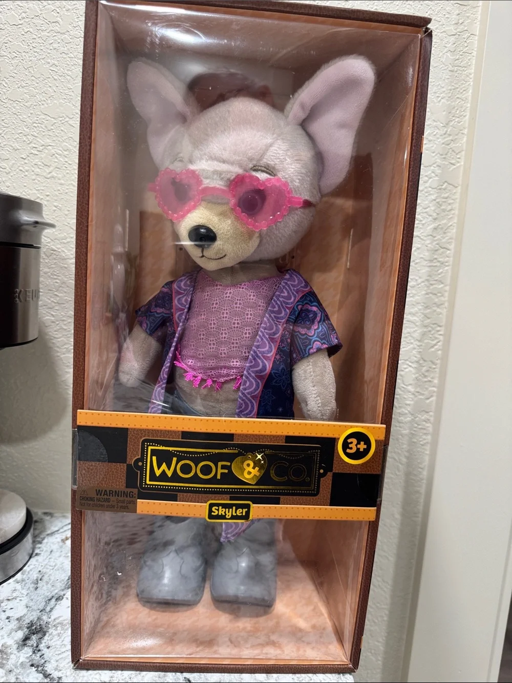 Skyler Plush Doll in Pink and Purple